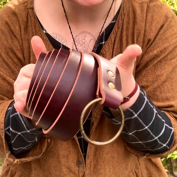 Burgundy Wonky Belts (ready to ship!)